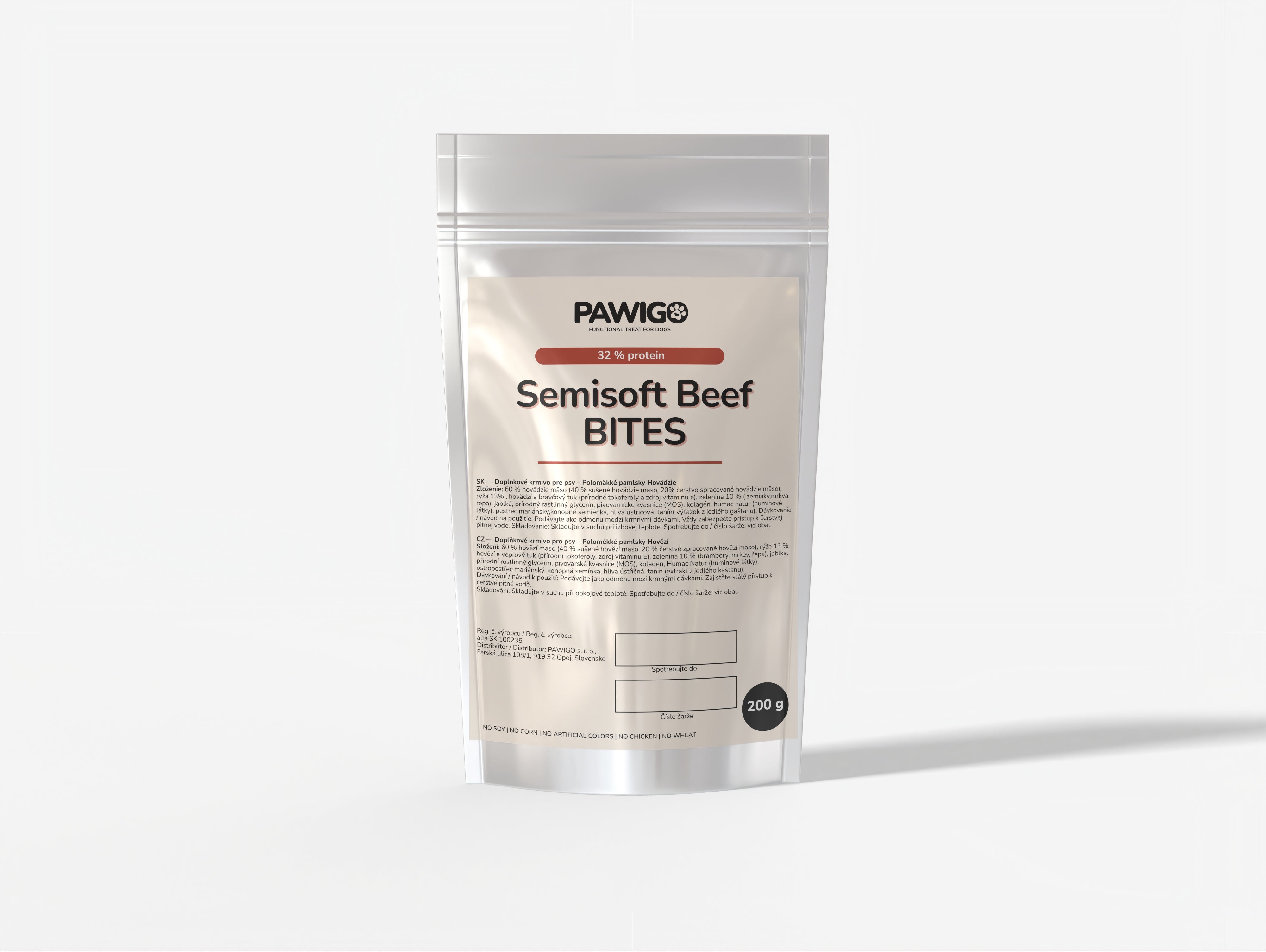 Poloměkké pamlsky Hovězí s rýží