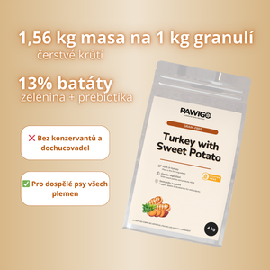 Krůtí s batáty | Hypoalergenní krmivo bez obilovin