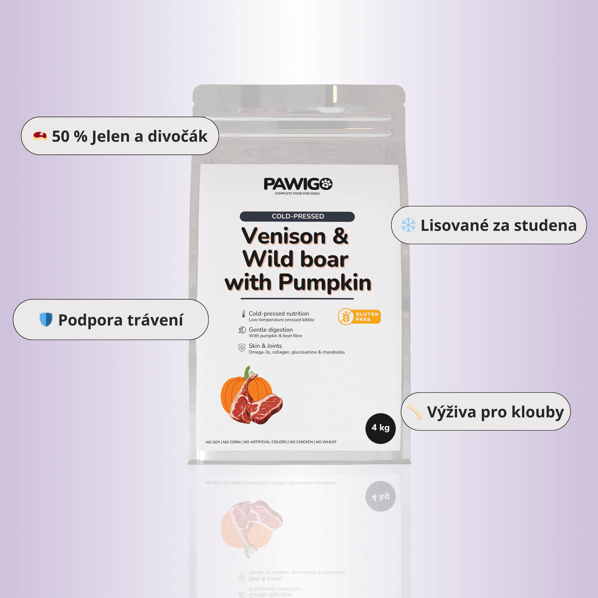 Za studena lisované granule Jelen a divočák s dýní