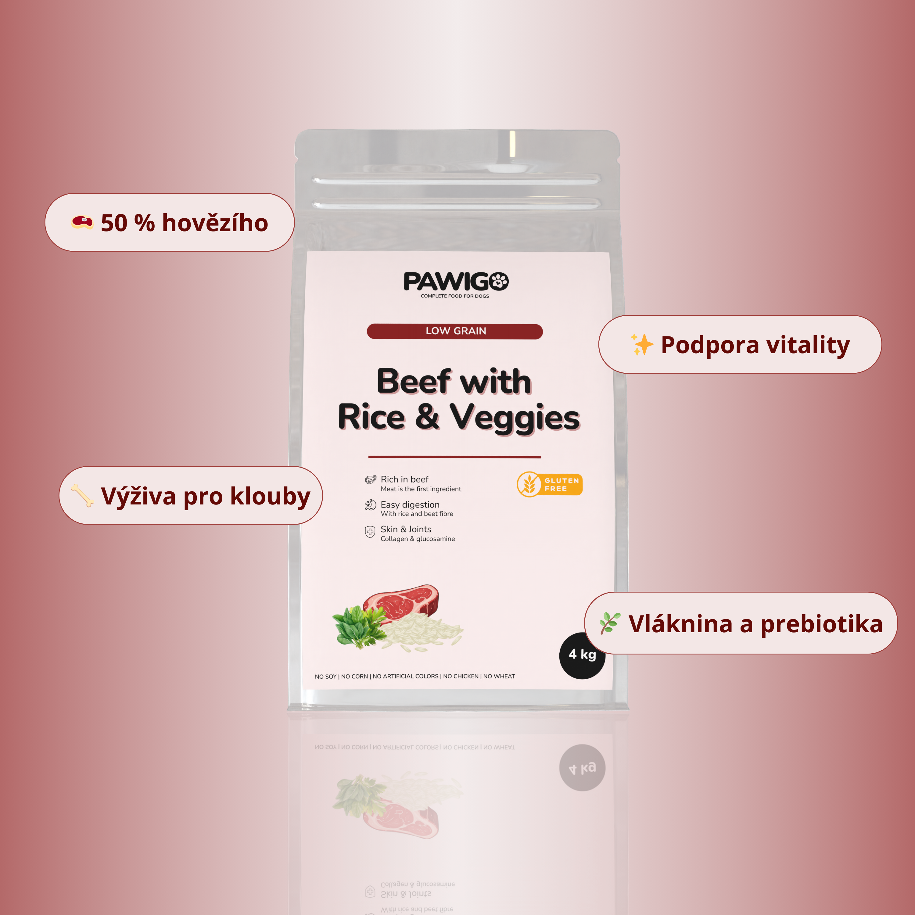 Hovězí s rýží | Holistické krmivo