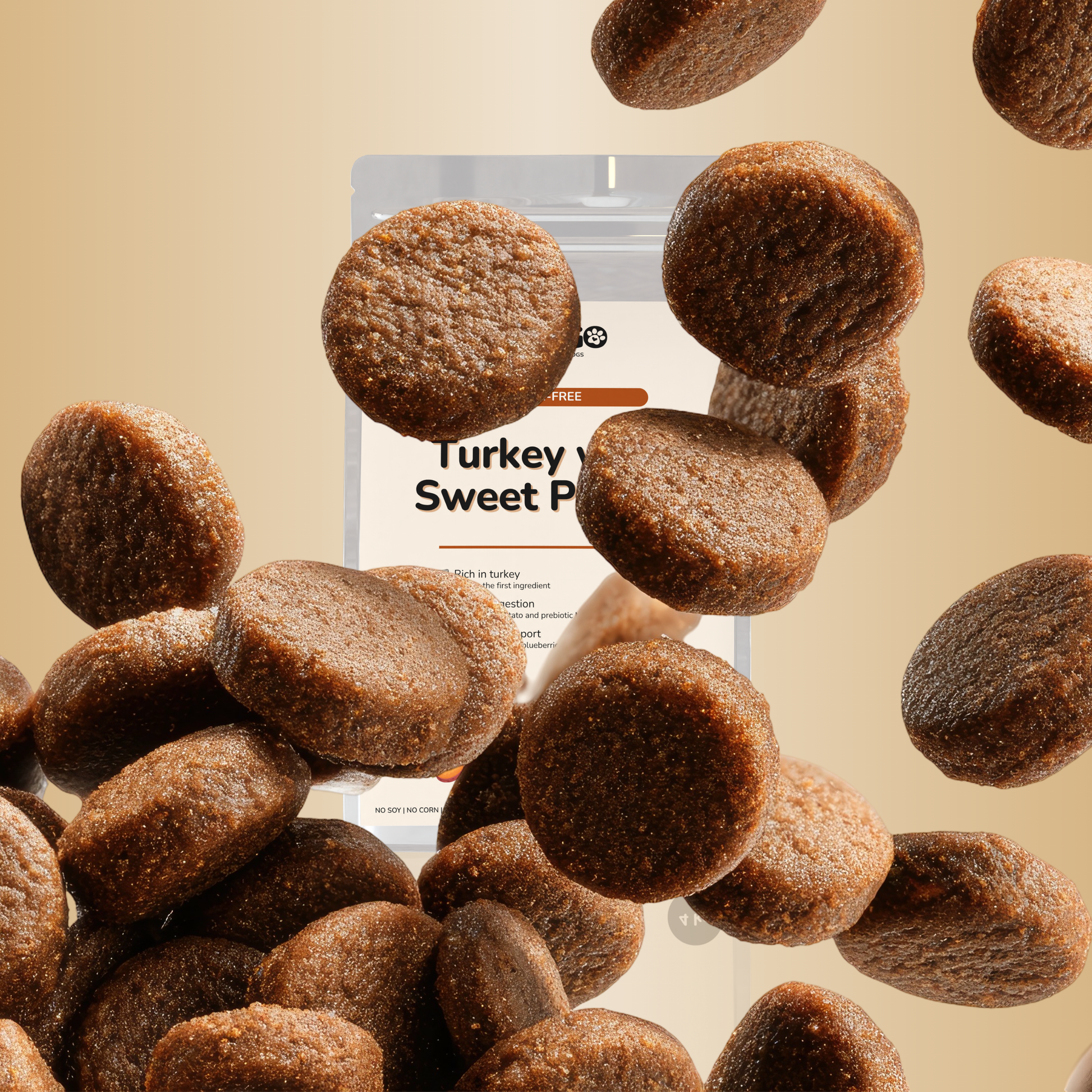 Krůtí s batáty | Hypoalergenní krmivo bez obilovin